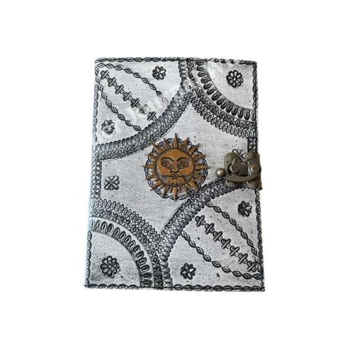 Goddess Sun Book of Shadows Journal for Writing Men & Women School Supplies Antique Emboossed Travel Planner Notebook Diary