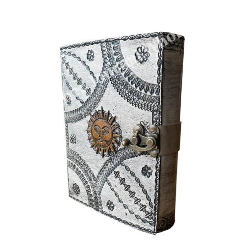 Goddess Sun Book of Shadows Journal for Writing Men & Women School Supplies Antique Emboossed Travel Planner Notebook Diary