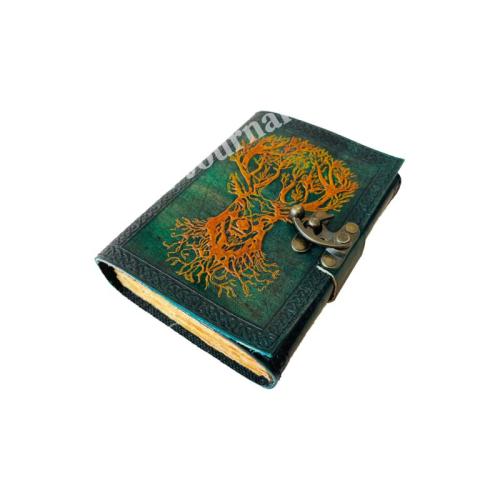 Vintage Leather Journal Women Book of Shadows Deer Sketchbook Deckle Old Pages Celtic vintage bound planner Notebooks